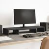 vidaXL Stojan na monitor čern&yacute; 80 x 24 x 10,5 cm kompozitn&iacute; dřevo