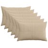 vidaXL Povlak na pol&scaron;t&aacute;ř 6 pcs ALMELO Taupe 30 x 50 cm man&scaron;estr