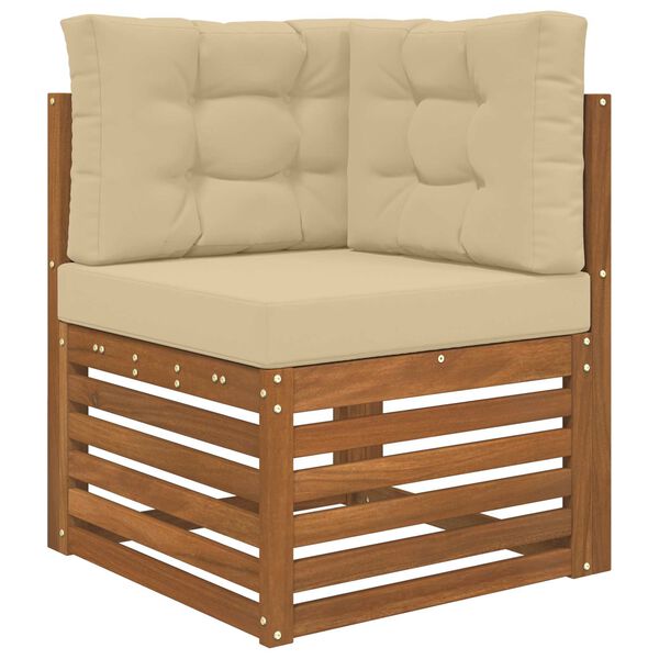 vidaXL Venkovn&iacute; pol&scaron;t&aacute;ř na pohovku 3 pcs B&eacute;žov&aacute; Polyester