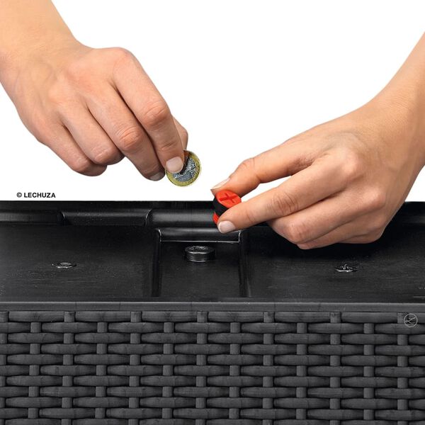 LECHUZA Truhl&iacute;k TRIO Stone 30 ALL-IN-ONE žulov&yacute;