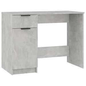 vidaXL Psac&iacute; stůl betonově &scaron;ed&yacute; 100 x 50 x 75 cm kompozitn&iacute; dřevo