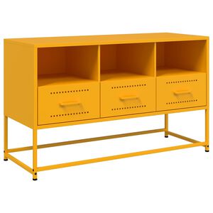 vidaXL TV skř&iacute;ňka hořčicově žlut&aacute; 100,5 x 39 x 60,5 cm ocel