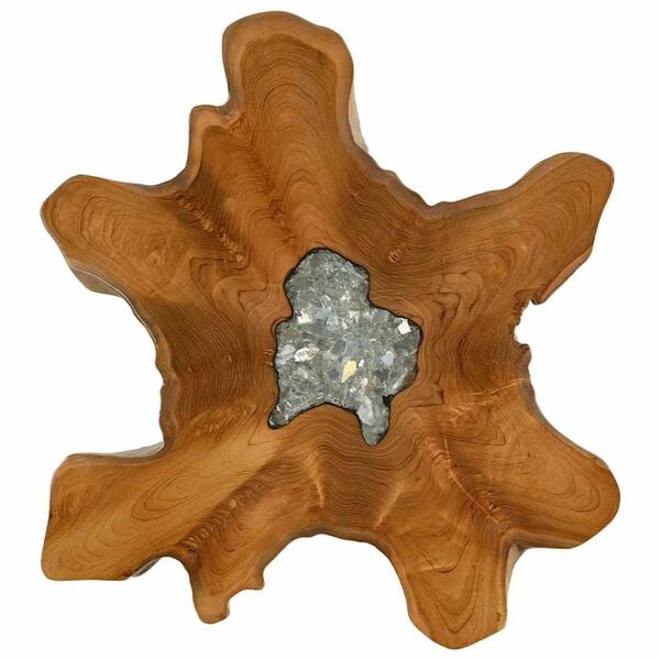 vidaXL Konferenčn&iacute; stolek 70 x 45 cm masivn&iacute; teak a polyresin