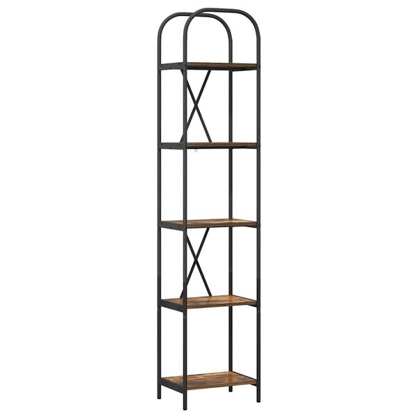 vidaXL Knihovna Kouřov&yacute; dub 40 x 30 x 183 cm Kompozitn&iacute; dřevo