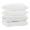 vidaXL Duvet s pol&scaron;t&aacute;ři s pol&scaron;t&aacute;řem 3 pcs B&iacute;l&aacute; Mikrovl&aacute;kno