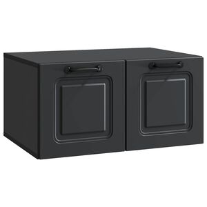vidaXL N&aacute;stěnn&aacute; TV skř&iacute;ň Čern&aacute; 59,5 x 41 x 30 cm Kompozitn&iacute; dřevo