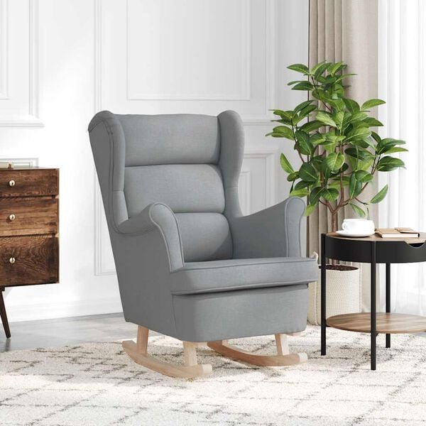 vidaXL Houpac&iacute; křeslo světle &scaron;ed&eacute; 74 x 90 x 102 cm textil