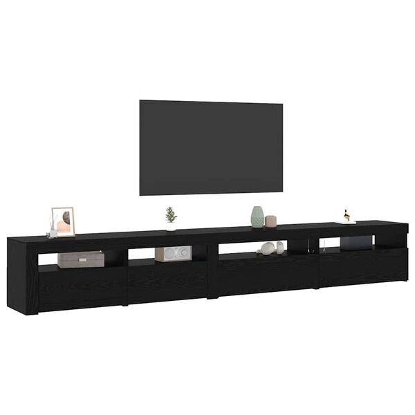 vidaXL Sestava TV skř&iacute;něk 3 pcs Čern&yacute; dub 270 x 35 x 40 cm