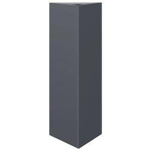 vidaXL Zahradn&iacute; truhl&iacute;k antracitov&yacute; troj&uacute;heln&iacute;kov&yacute; 30x26x75 cm ocel