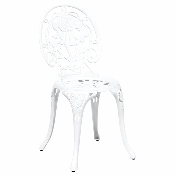 vidaXL Zahradn&iacute; bistro set 3 pcs B&iacute;l&aacute; Hlin&iacute;k