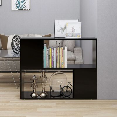 vidaXL TV stolek černý 80 x 24 x 63 cm dřevotříska