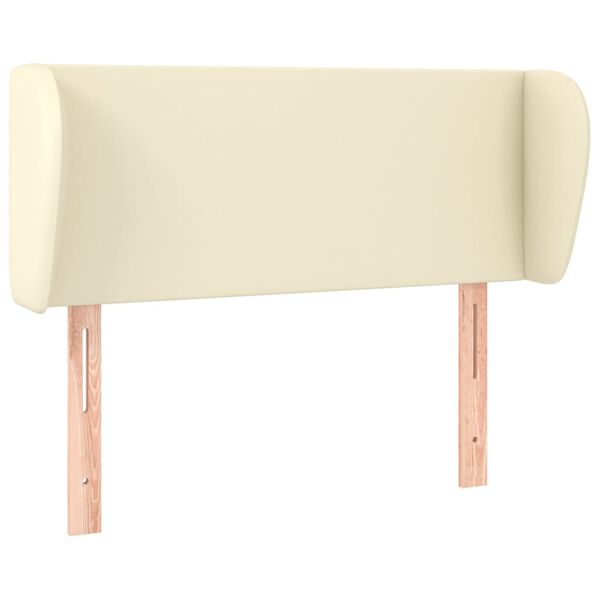 vidaXL Čelo postele typu u&scaron;&aacute;k kr&eacute;mov&eacute; 83x23x78/88 cm uměl&aacute; kůže