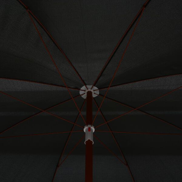 vidaXL Zahradní slunečník s ocelovou tyčí 300 cm antracitový