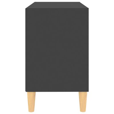 vidaXL TV stolek nohy z masivního dřeva šedý 69,5 x 30 x 50 cm