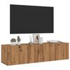 vidaXL N&aacute;stěnn&aacute; TV skř&iacute;ňka dub artisan 120x30x30 cm kompozitn&iacute; dřevo