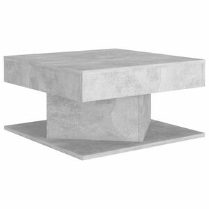 vidaXL Konferenčn&iacute; stolek betonově &scaron;ed&yacute; 57x57x30 cm kompozitn&iacute; dřevo