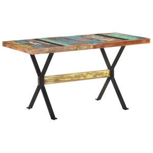 vidaXL J&iacute;deln&iacute; stůl 140 x 70 x 76 cm masivn&iacute; recyklovan&eacute; dřevo