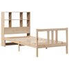 vidaXL Postel s knihovnou bez matrace 90 x 190 cm masivní borovice
