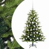 vidaXL Uměl&yacute; v&aacute;nočn&iacute; stromek s baňkami 120 cm 150 LED Tepl&aacute; b&iacute;l&aacute;