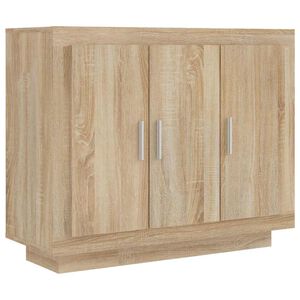 vidaXL Př&iacute;born&iacute;k dub sonoma 92 x 35 x 75 cm kompozitn&iacute; dřevo