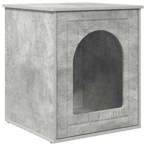 vidaXL Kočič&iacute; dům Beton 53 x 52 x 62 cm Kompozitn&iacute; dřevo