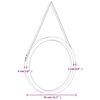 vidaXL N&aacute;stěnn&eacute; zrcadlo s popruhem zlat&eacute; &Oslash; 55 cm