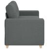 vidaXL Loveseat Sofa Tmavě &scaron;ed&aacute; 180x77x82 cm textil