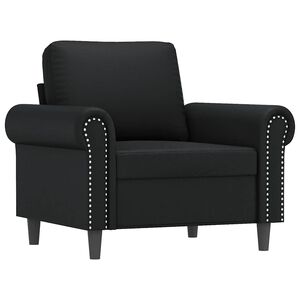 vidaXL Křeslo čern&eacute; 60 cm uměl&aacute; kůže