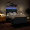 vidaXL Box spring postel s matrac&iacute; modr&aacute; 160x200 cm textil