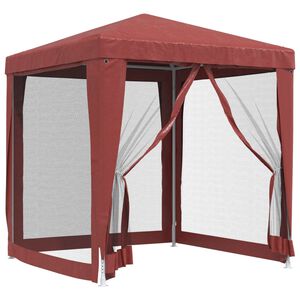 vidaXL Party stan se 4 s&iacute;ťovan&yacute;mi bočnicemi 2 x 2 m HDPE