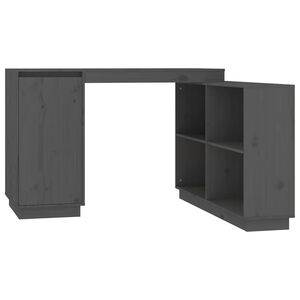 vidaXL Psac&iacute; stůl &scaron;ed&yacute; 110 x 50 x 75 cm masivn&iacute; borov&eacute; dřevo