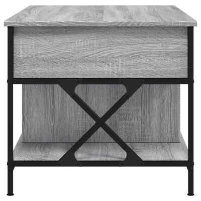 vidaXL Konferenční stolek šedý sonoma 100 x 55 x 50 cm kompozit a kov