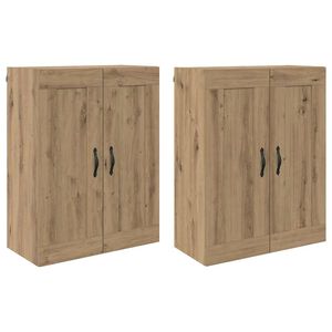 vidaXL N&aacute;stěnn&aacute; skř&iacute;ň N&aacute;stěnn&yacute; 2 pcs Artisanov&yacute; dub 69,5 x 34 x 90 cm
