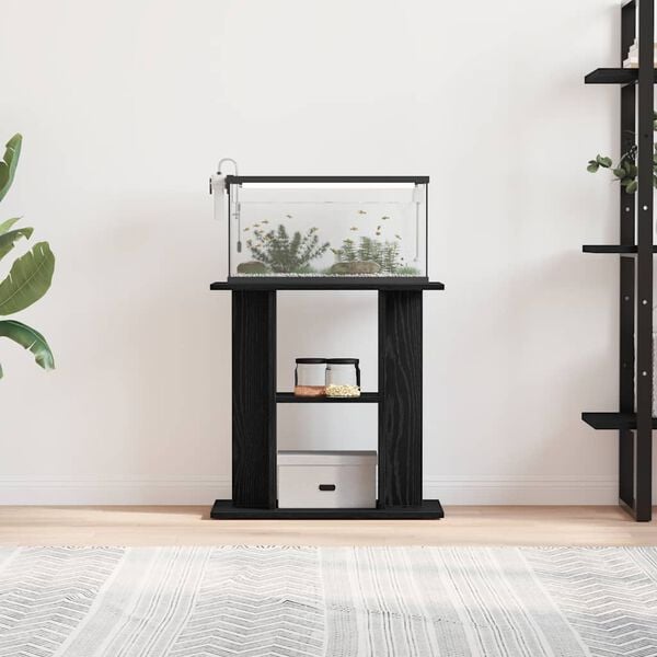 vidaXL Stojan na akvárium černý dub 60 x 30 x 60 cm, dřevo
