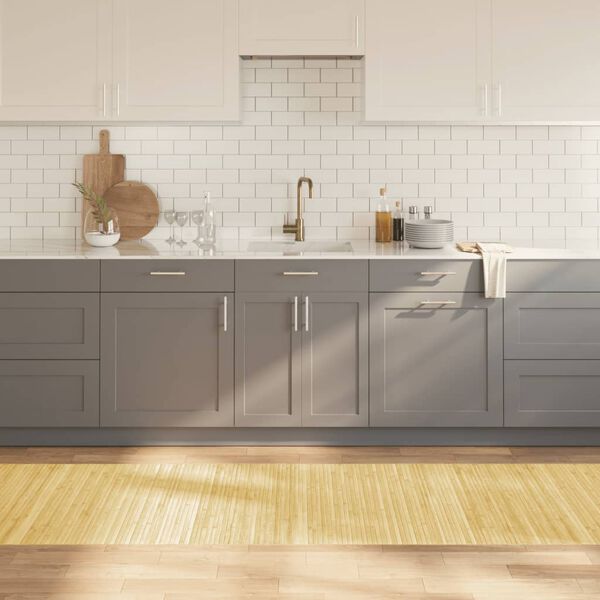 vidaXL Koberec obd&eacute;ln&iacute;kov&yacute; světle př&iacute;rodn&iacute; 80 x 400 cm bambus