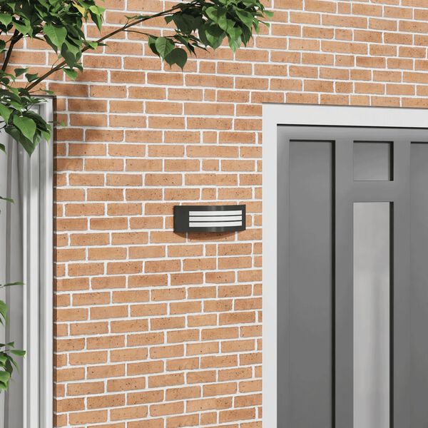 vidaXL Venkovní nástěnné svítidlo Černá 32 x 10 x 10 cm Nerezová ocel