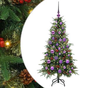 vidaXL Uměl&yacute; Skl&aacute;dac&iacute; V&aacute;nočn&iacute; Strom s stojanem Zelen&aacute; 120 cm PE a PVC