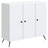 vidaXL Serv&iacute;rovac&iacute; skř&iacute;ň B&iacute;l&aacute; 89 x 34,5 x 80 cm Kompozitn&iacute; dřevo