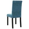 vidaXL J&iacute;deln&iacute; židle 4 ks modr&eacute; samet