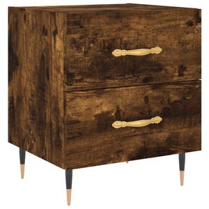 vidaXL Nočn&iacute; stolek kouřov&yacute; dub 40 x 35 x 47,5 cm kompozitn&iacute; dřevo