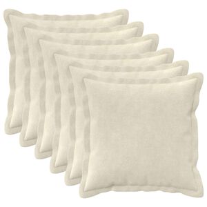 vidaXL Povlak na pol&scaron;t&aacute;ř 6 ks HOUTEN Kr&eacute;mov&aacute; 30 x 30 cm
