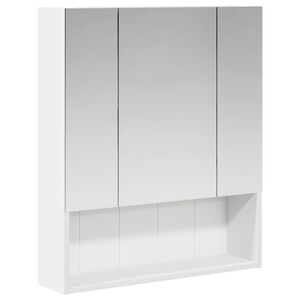 vidaXL Koupelnov&aacute; zrcadlov&aacute; skř&iacute;ň s polic&iacute; B&iacute;l&aacute; 60 x 14.5 x 70 cm