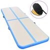 vidaXL Nafukovac&iacute; cvičebn&iacute; podložka s pumpou 300x100x10 cm PVC modr&aacute;