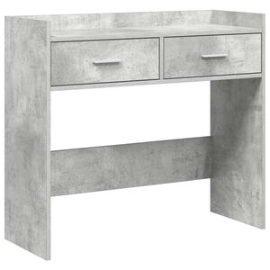 vidaXL Konzolov&yacute; stolek Betonově &scaron;ed&aacute; 90 x 35 x 80 cm Kompozitn&iacute; dřevo
