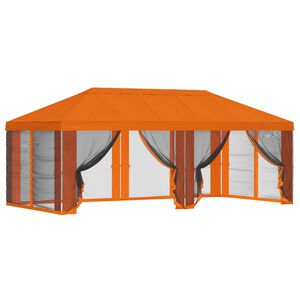 vidaXL Kryt na alt&aacute;n s bočn&iacute;mi stěnami 6 x 3 m Oranžov&aacute; Polyester 190