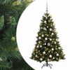 vidaXL Uměl&yacute; v&aacute;nočn&iacute; stromek s v&aacute;nočn&iacute;mi koulemi 120 cm 150 LED