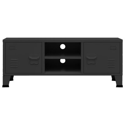 vidaXL Industriální TV skříňka černá 105 x 35 x 42 cm kov