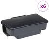 vidaXL pasti na my&scaron;i 6 ks čern&eacute; 22x12,5x7,5 cm
