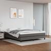 vidaXL Ta&scaron;tičkov&aacute; matrace středn&iacute; tvrdost &scaron;ed&aacute; 160 x 200 x 20 cm uměl&aacute; kůže