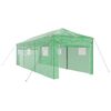 vidaXL Sklen&iacute;k s pop-up r&aacute;mem Zelen&aacute; 290 x 870 x 315 cm Železo